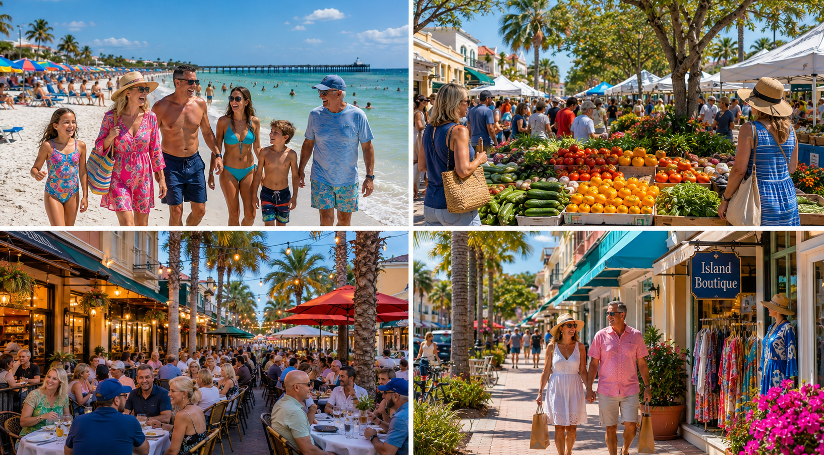 Living on Venice Island Florida near downtown and Gulf beaches